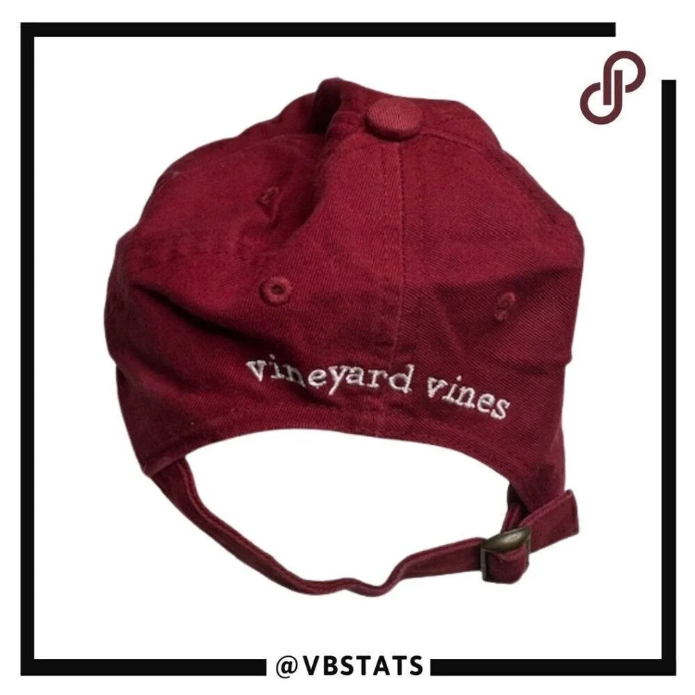 Vineyard‎ Vines Ski Whale Hat Baseball Cap Adjustable Red Kids